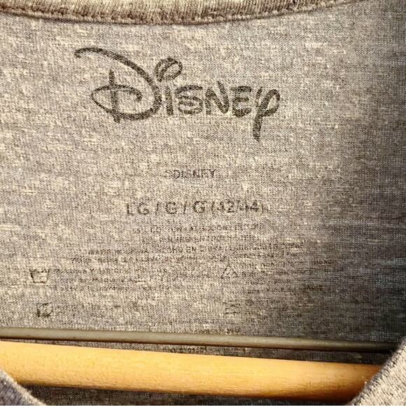 Disney gray Mickey Mouse graphic tee shirt womens size large L unisex - Picture 2 of 3